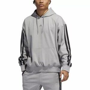 Adidas Men's Legend Winter Hoodie Grey/Black GD6869 - Size Medium